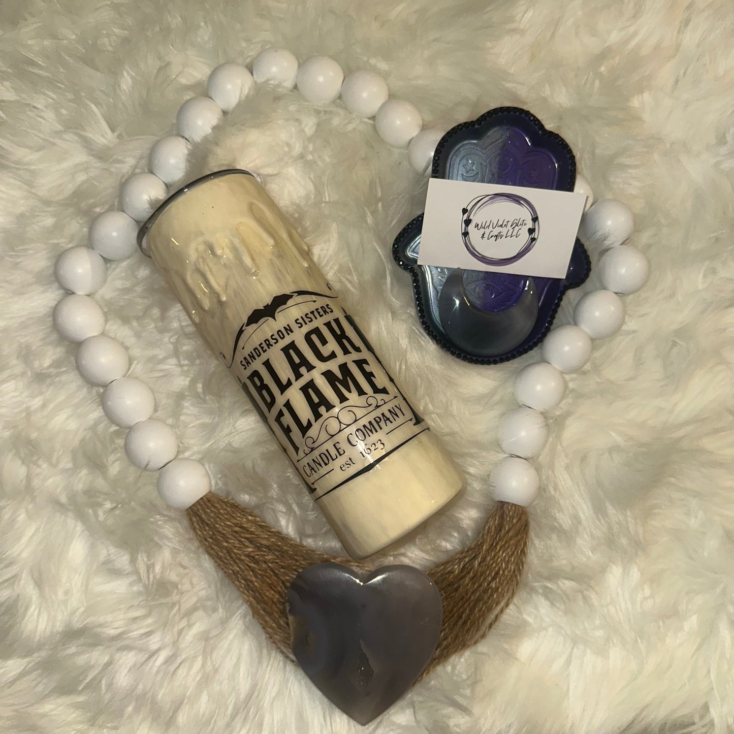 Black Candle Flame 20oz Tumblers