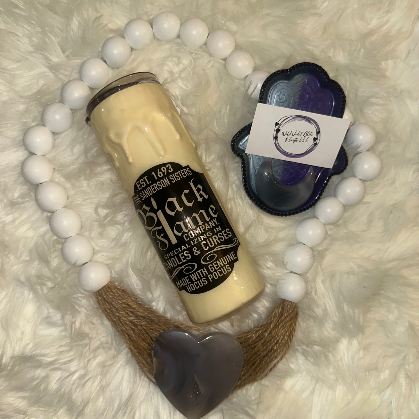 Black Candle Flame 20oz Tumblers