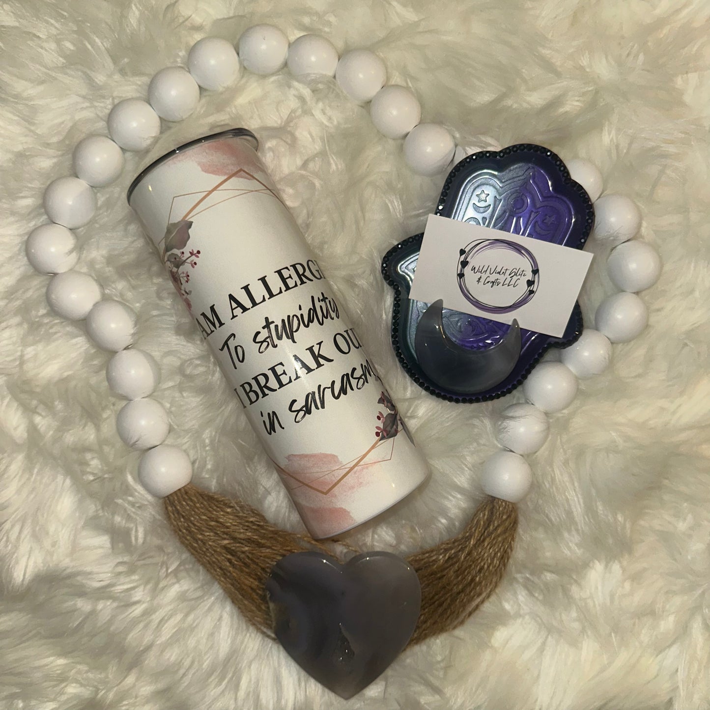 I AM ALLERGIC to stupidity, I BREAK OUT in sarcasm 20oz Tumbler