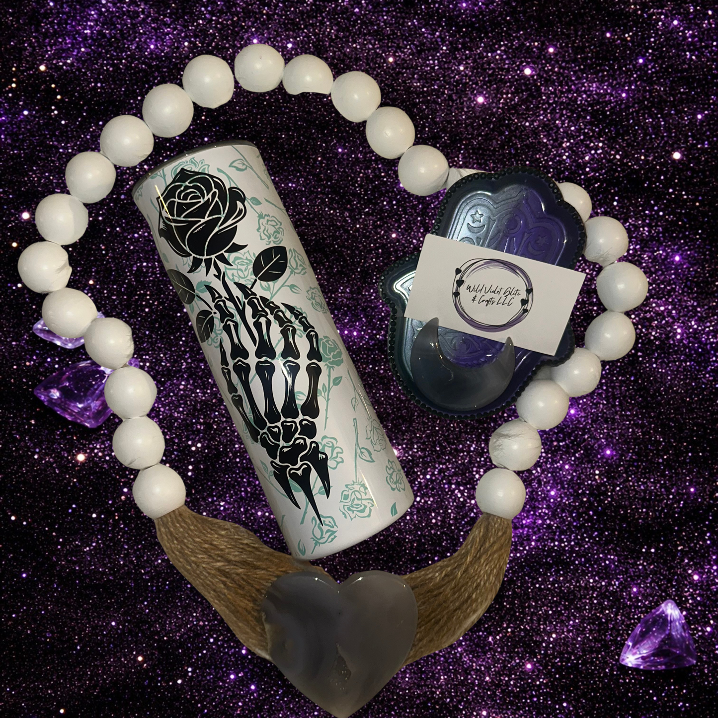 Ghouls Rose Sublimation Tumbler - 20oz Ready to Ship