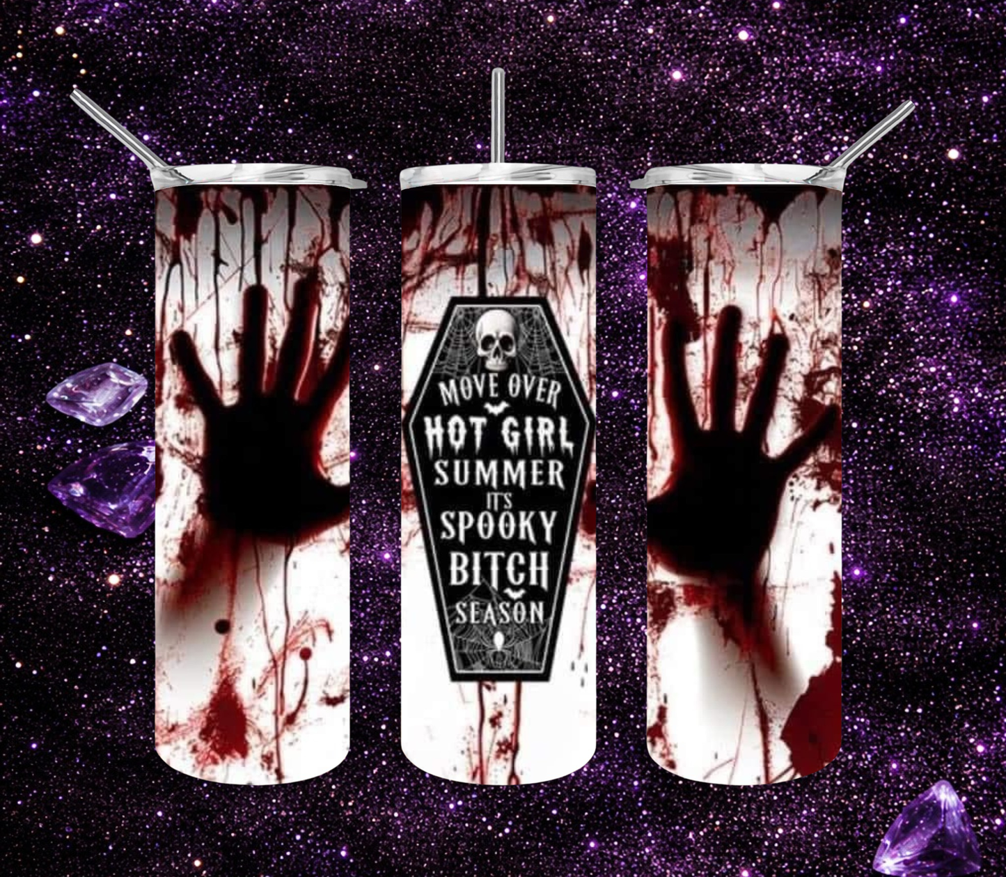 Spooky Bitch Season Sublimation Tumbler - 20oz Ready to Ship