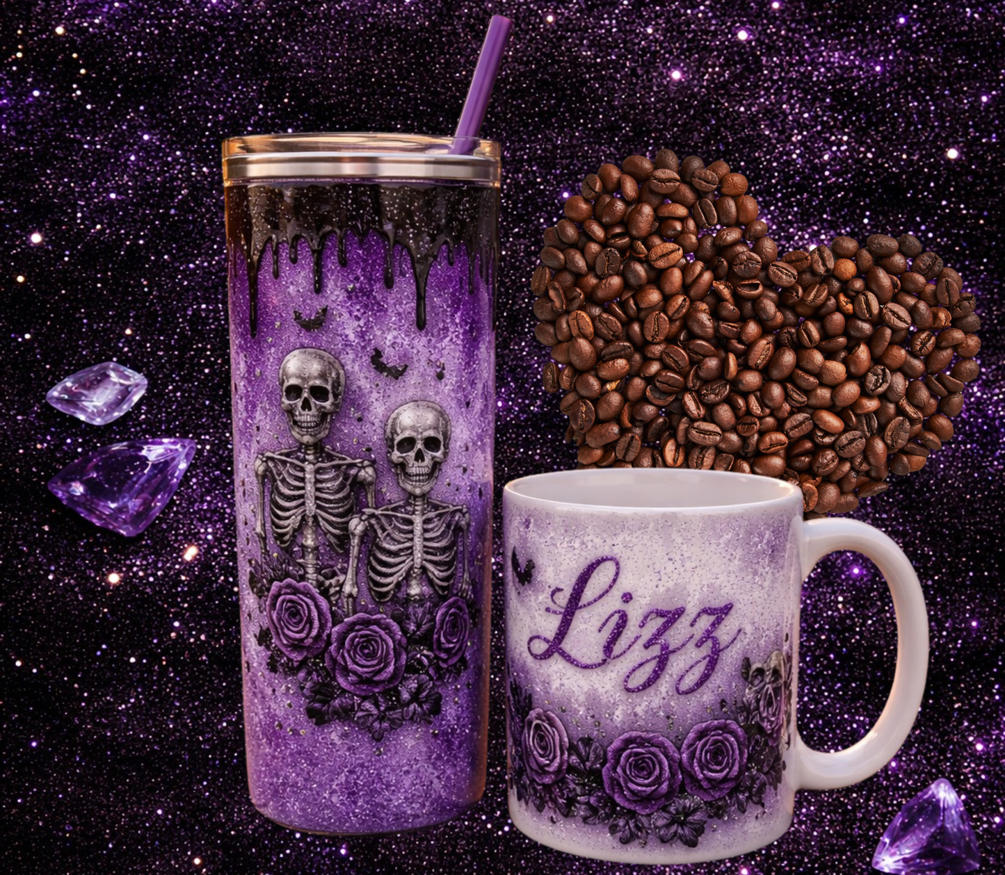 Custom Mug and Tumbler Set | Handmade Drinkware Bundle